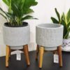 Set of 4 decorative ceramic pots (1)